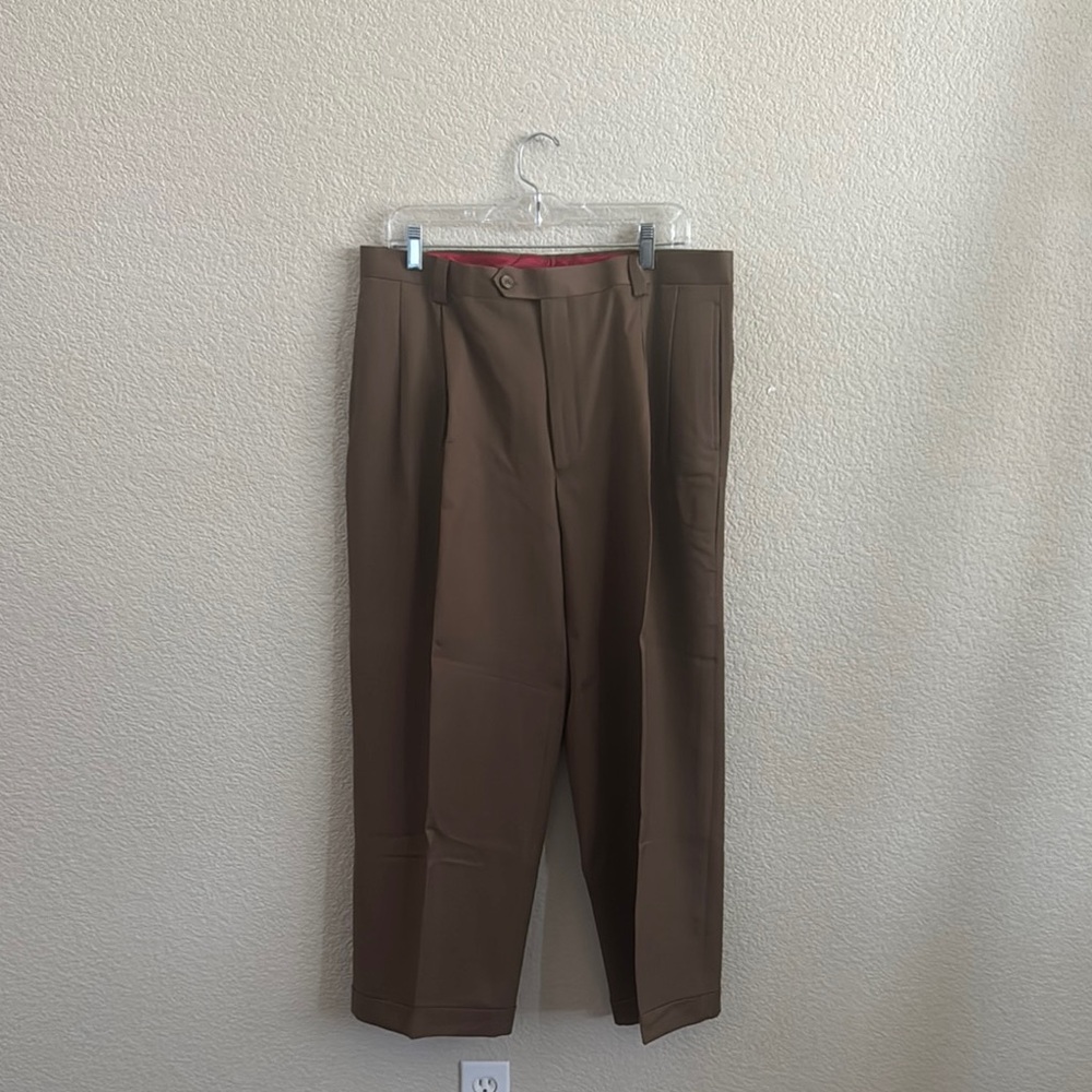 FUBU Brown Dress Pants Straight-Leg Formal
